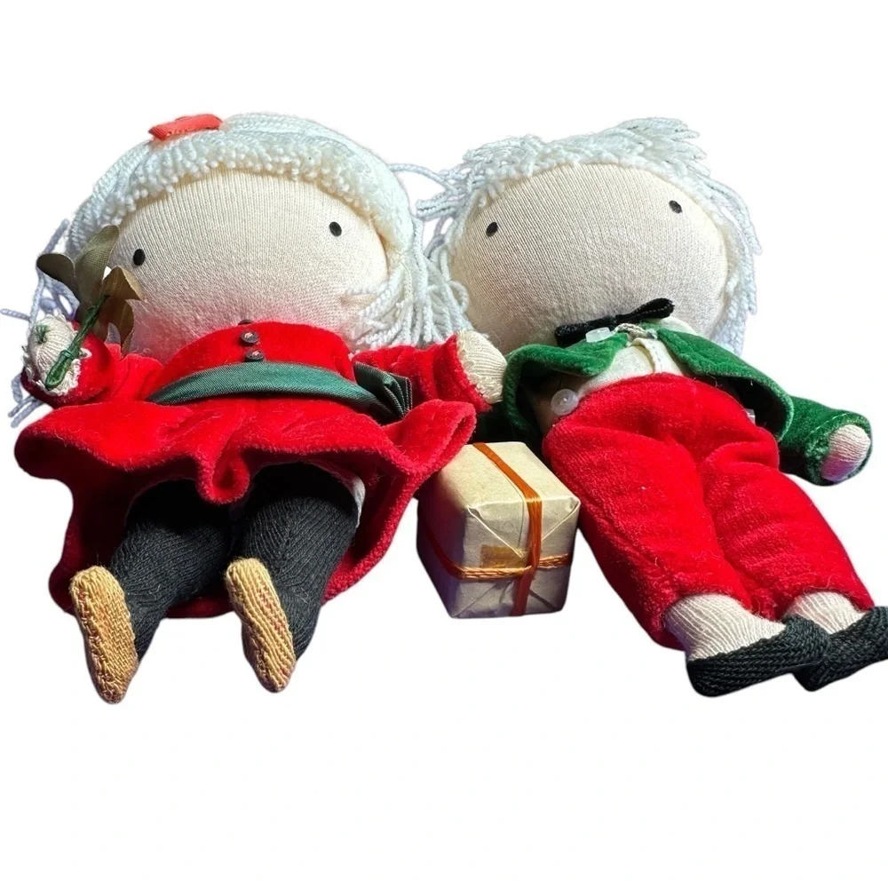 Joan Walsh vintage 1960s pocket doll set of 2